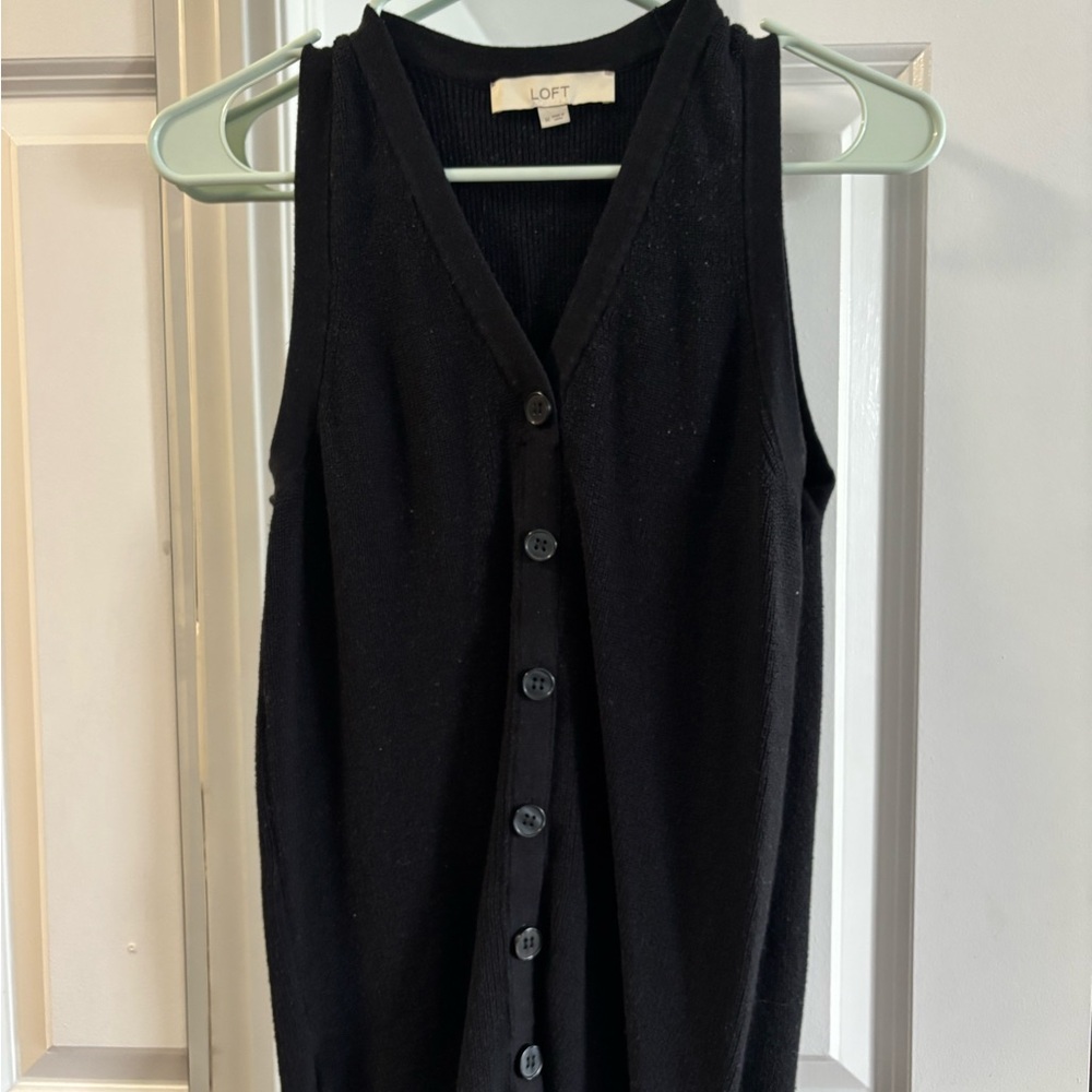 LOFT Black Knit Sweater